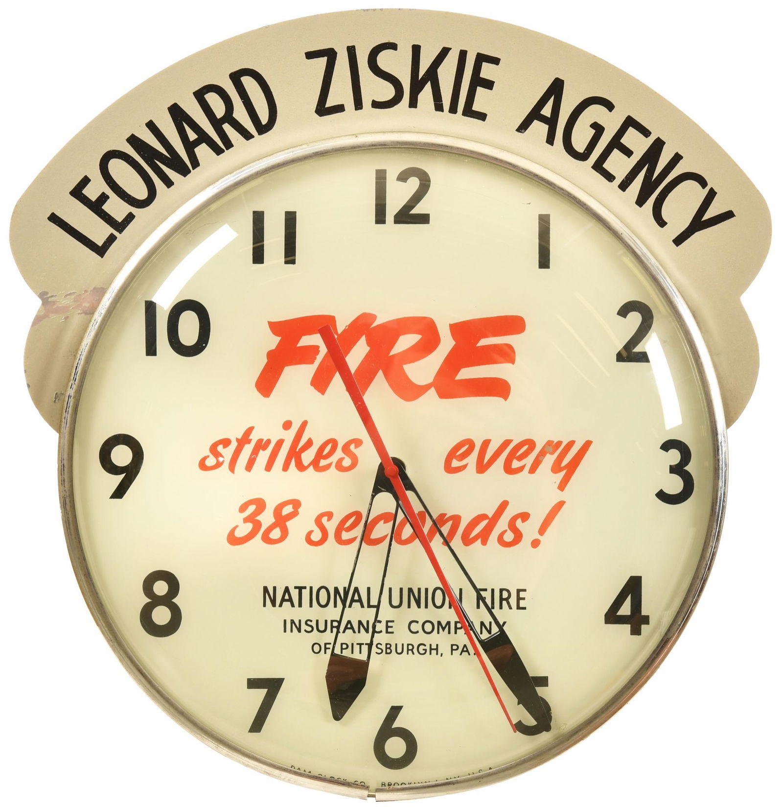 National Union Fire Insurance Pam Clock (1 of 2)