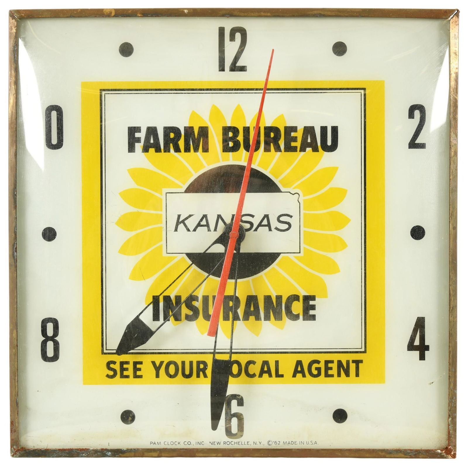Kansas Farm Bureau Insurance Lighted Pam Clock (1 of 3)