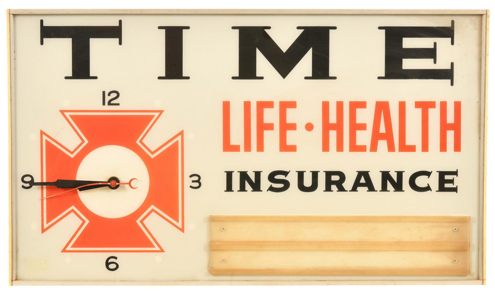 Time Life-Health Insurance Lighted Clock (1 of 3)