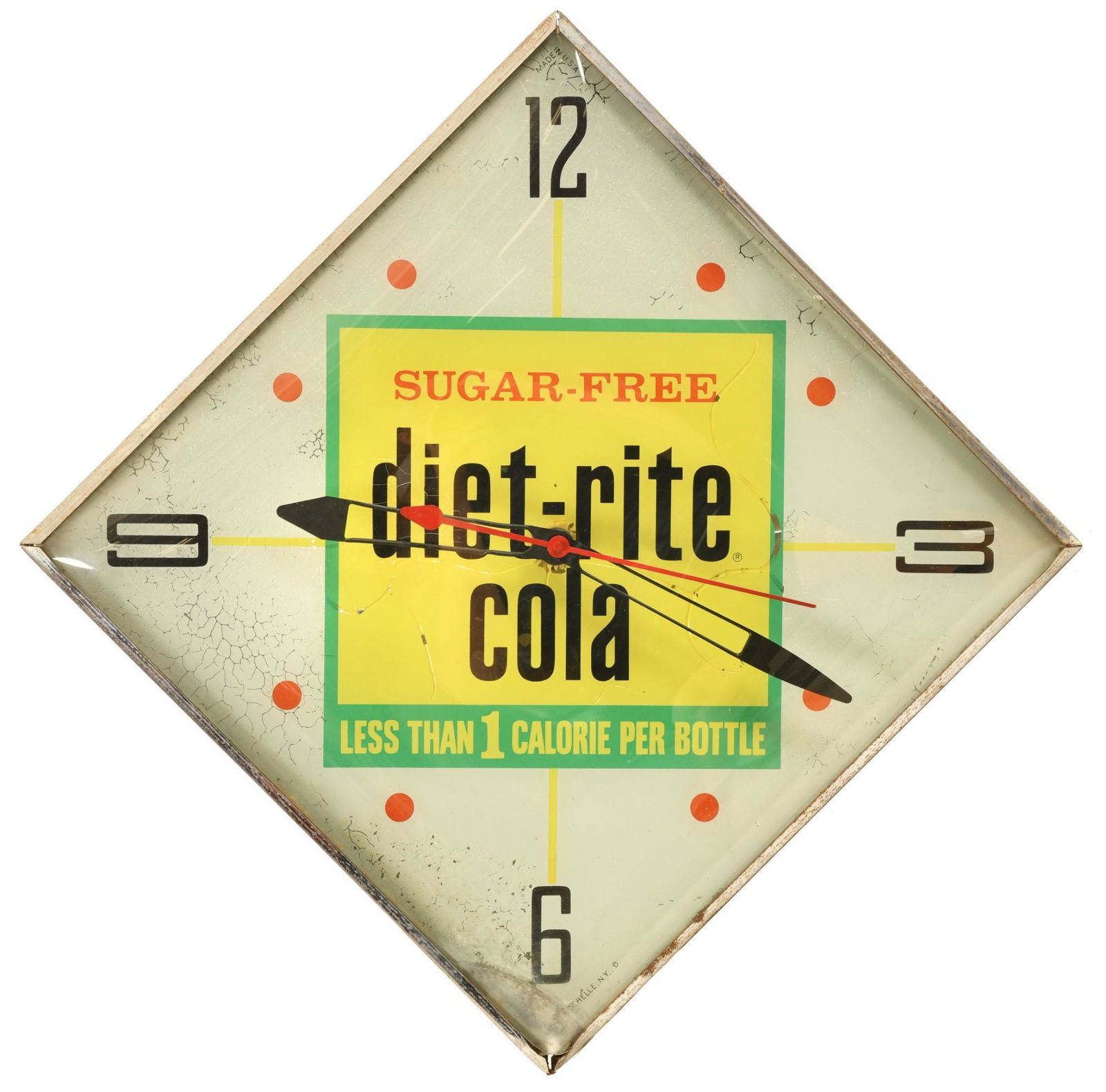 Diet Rite Cola Lighted Clock (1 of 3)