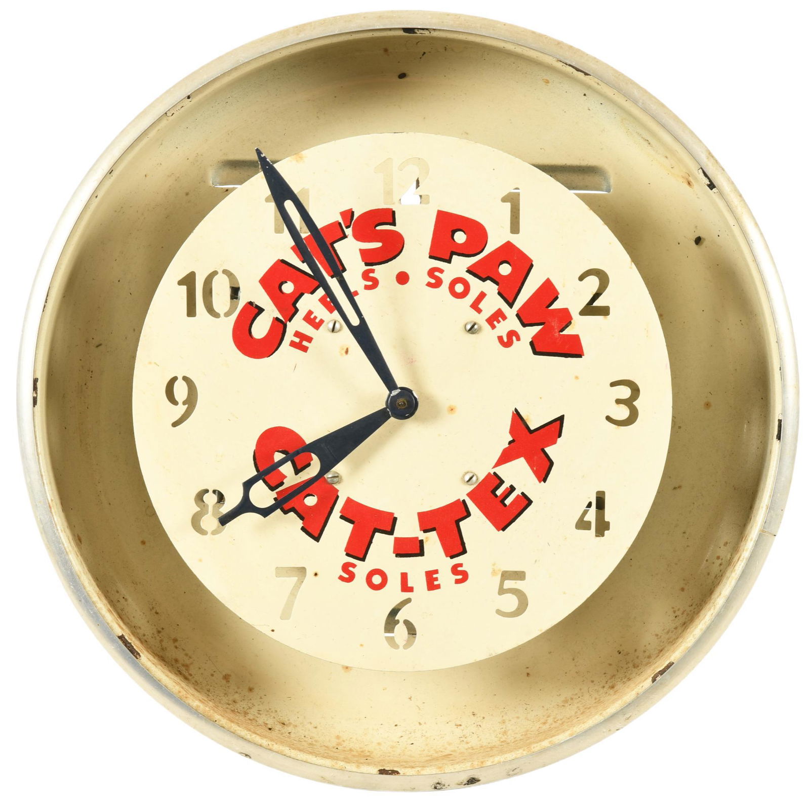 Cat's Paw Cat-Tex Lighted Clock (1 of 3)