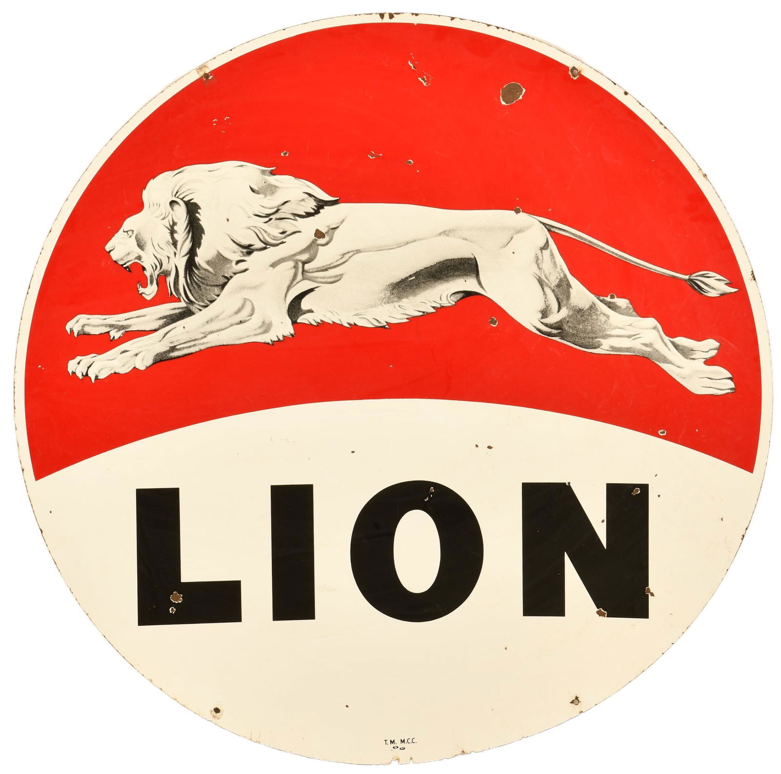 Lion Gasoline Identification Sign (1 of 2)