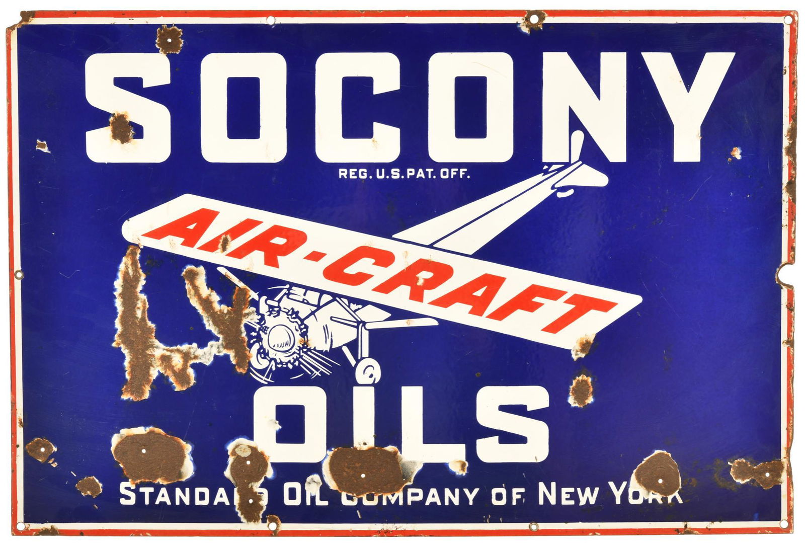 Socony Aircraft Oils Sign (1 of 2)