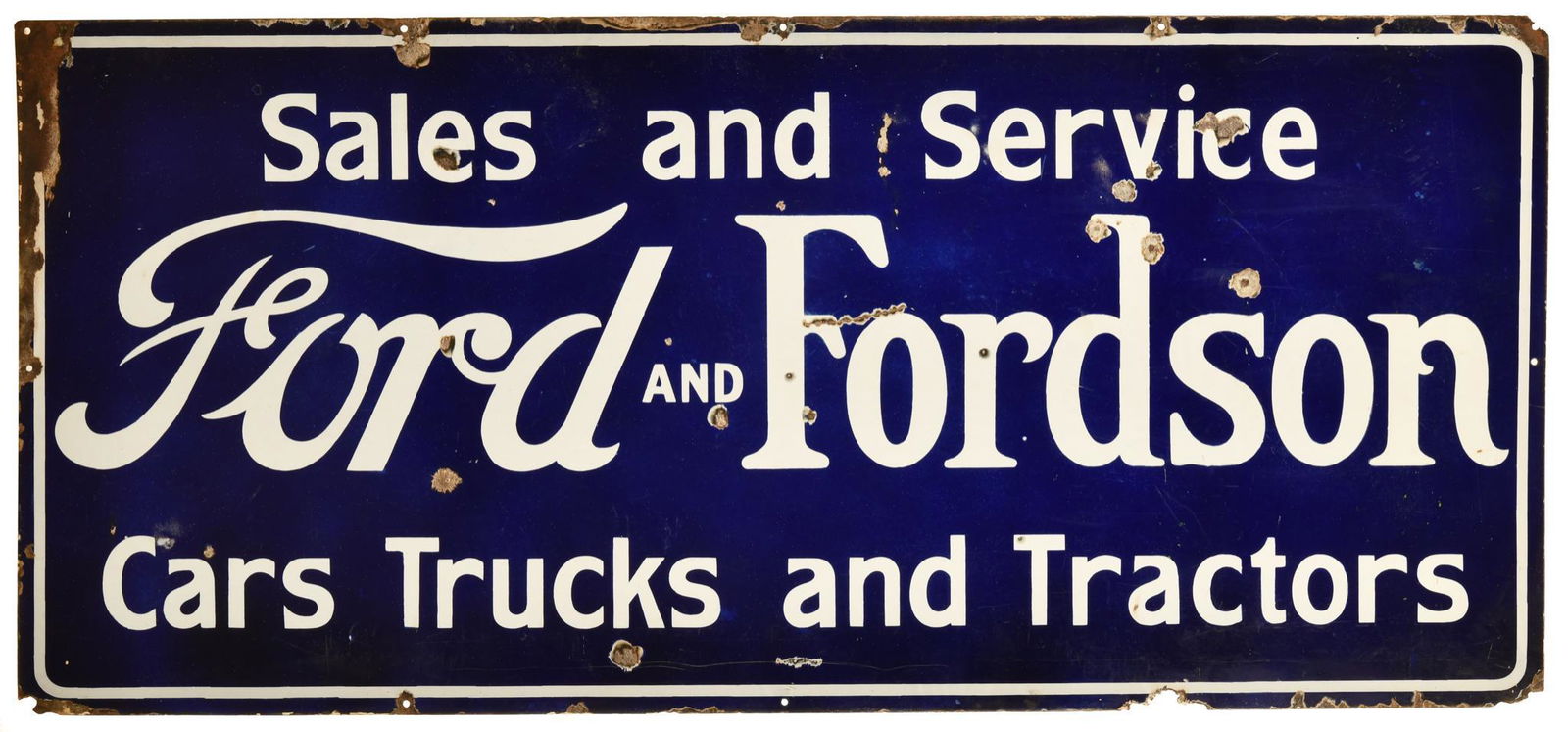 Ford and Fordson Sales and Service Sign (1 of 2)