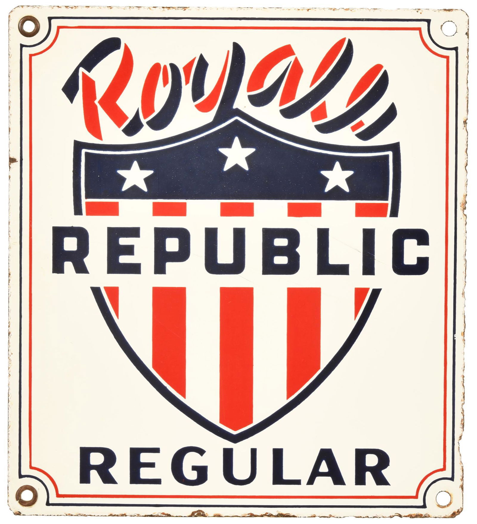 Royal Republic Regular Gasoline Pump Plate (1 of 2)
