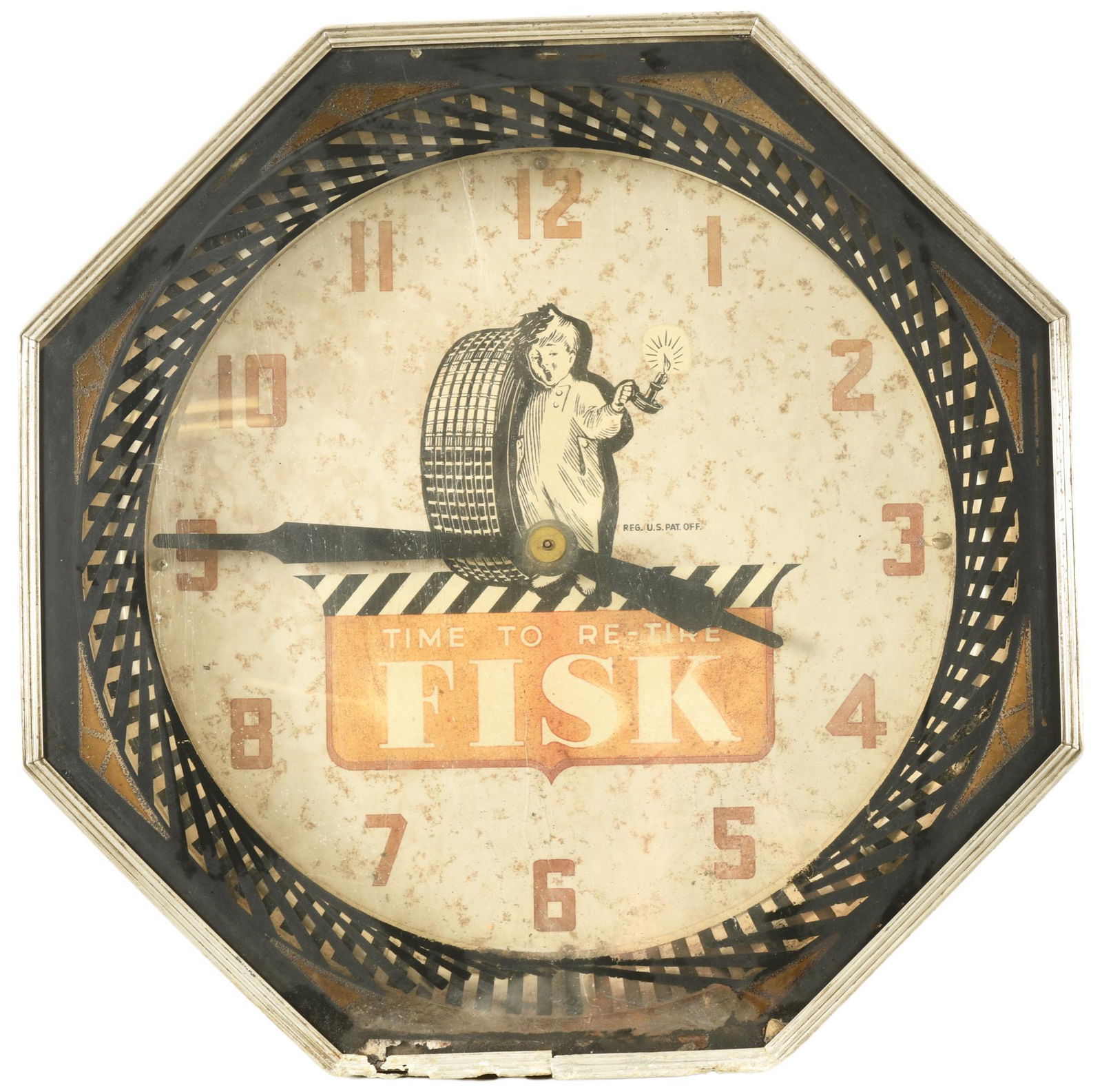 Fisk Tires Neon Spinner Clock (1 of 3)