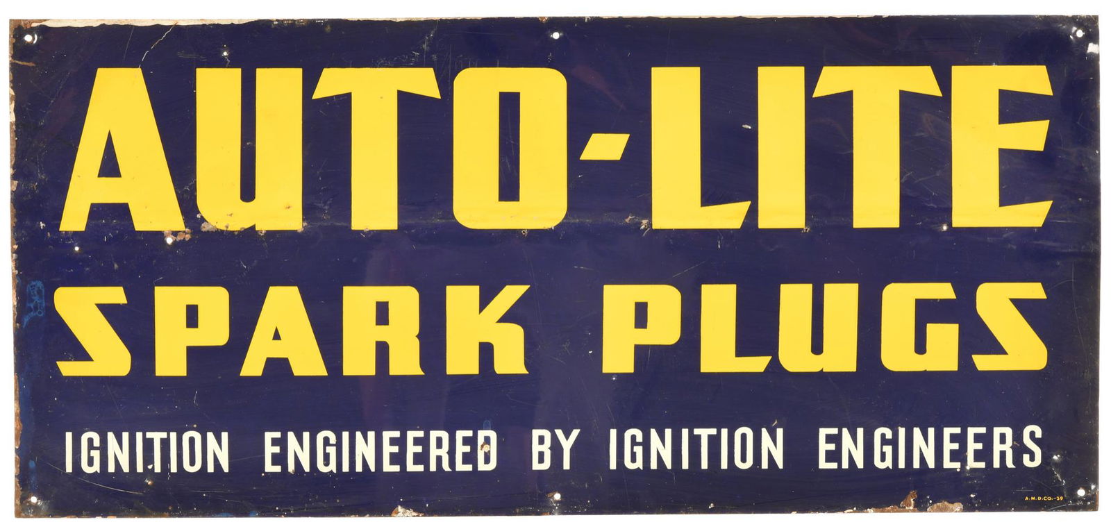 Auto-Lite Spark Plugs Sign (1 of 2)