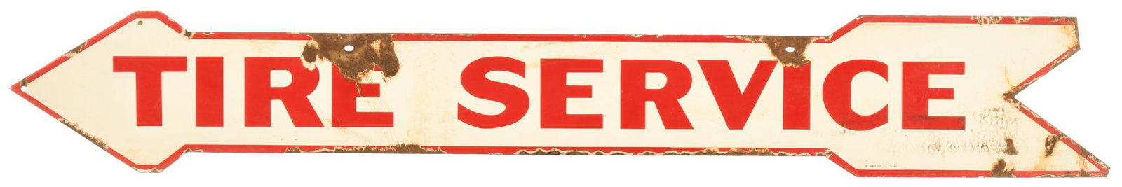 Tire Service Die Cut Arrow Sign (1 of 2)