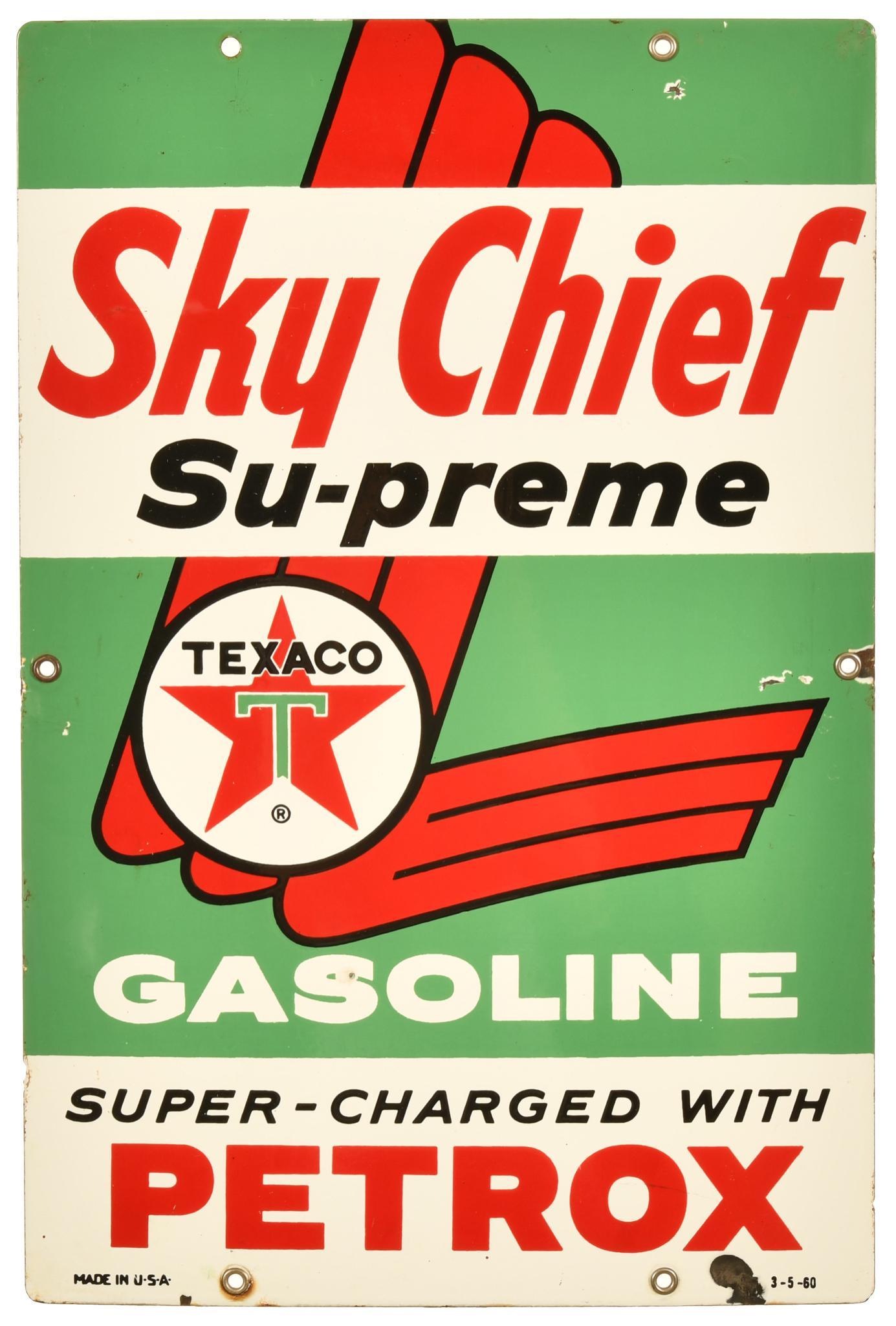 Texaco Sky Chief Petrox Pump Plate (1 of 2)