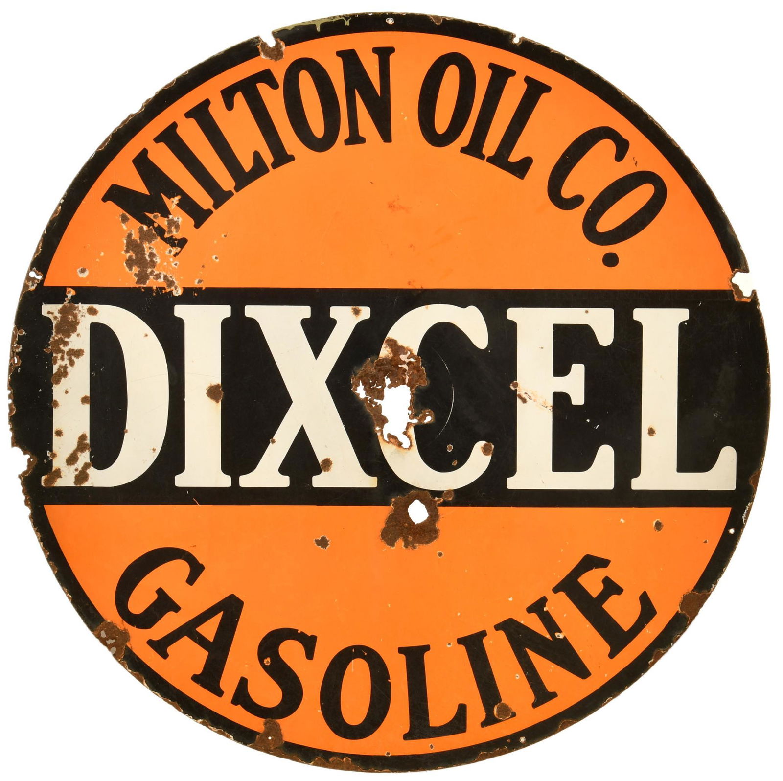 Milton Oil Dixcel Gasoline Sign (1 of 2)