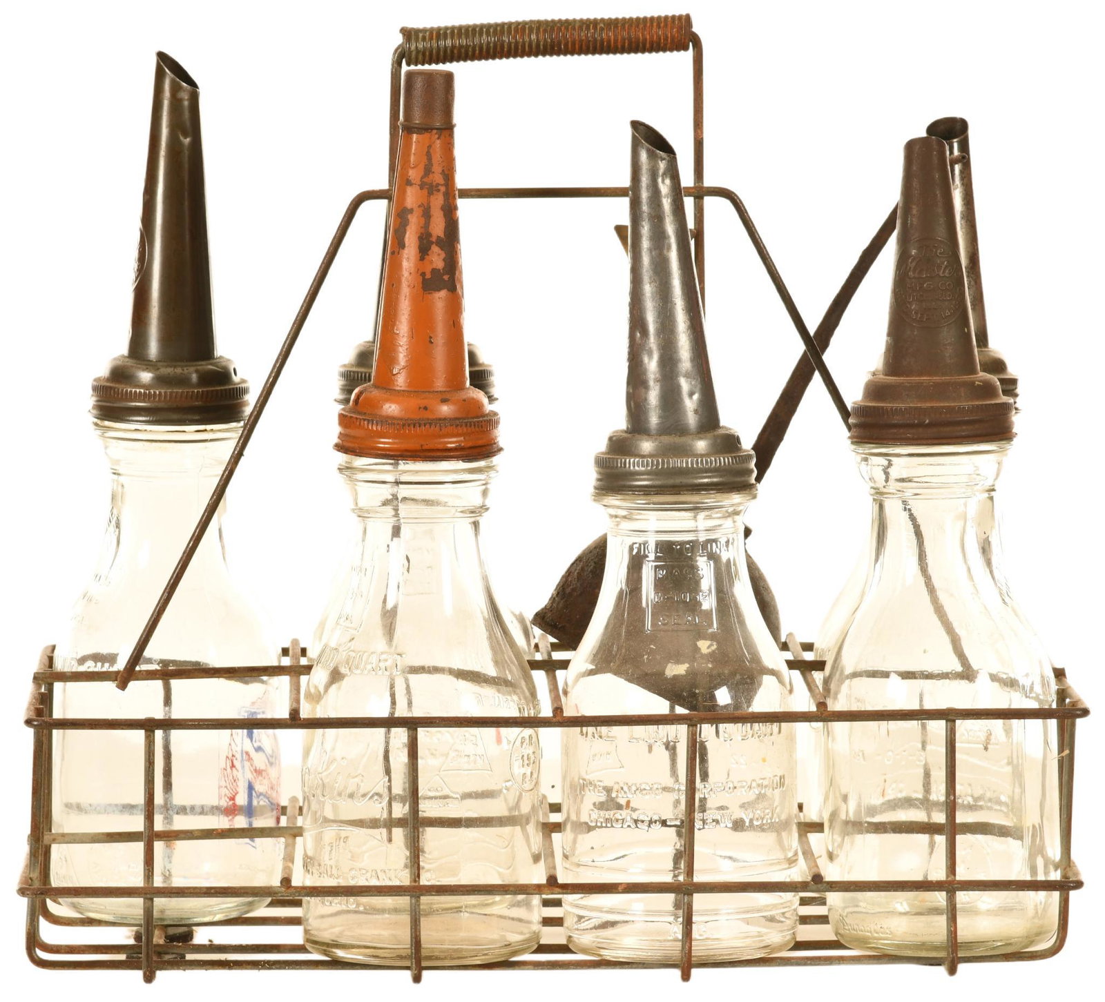 Oil Bottle Rack With Contents (1 of 2)
