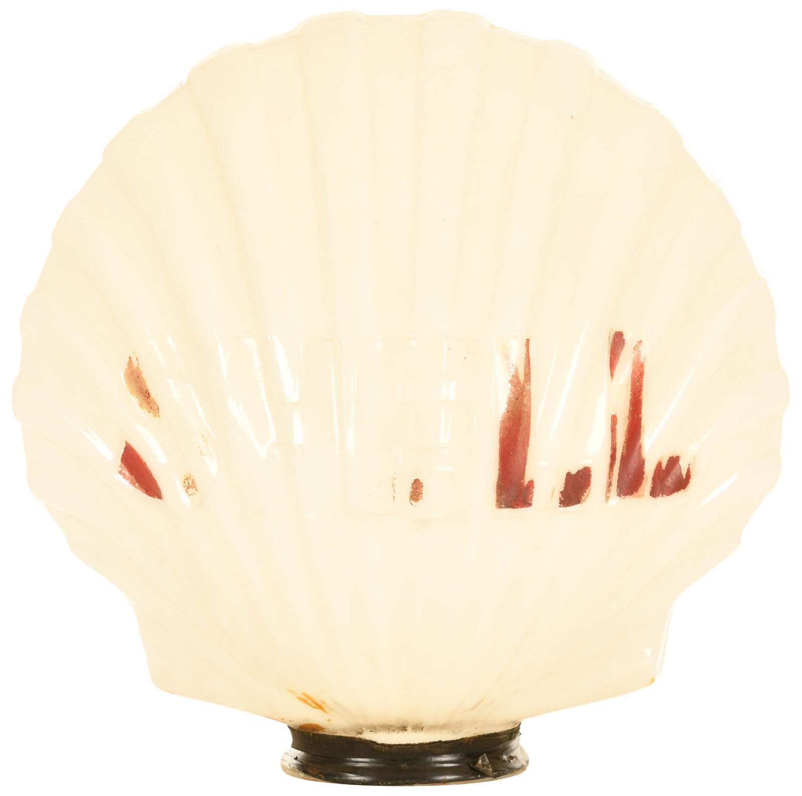 Shell Milk Glass Gas Pump Globe (1 of 2)