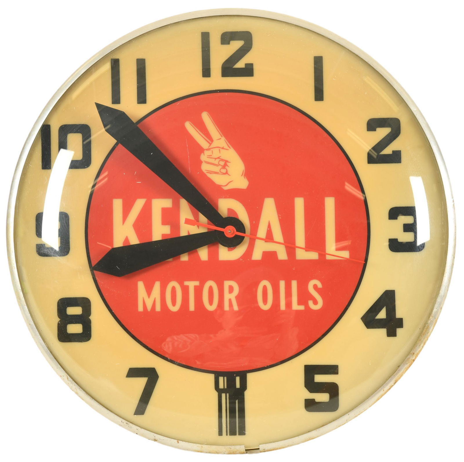 Kendall Motor Oils Lighted Clock (1 of 3)