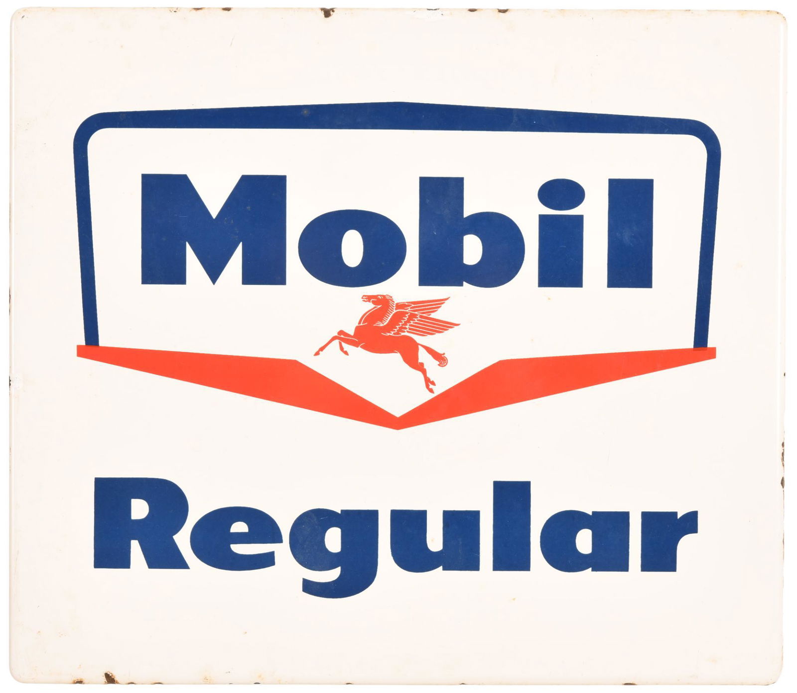 Mobil Regular Gas Pump Plate (1 of 2)