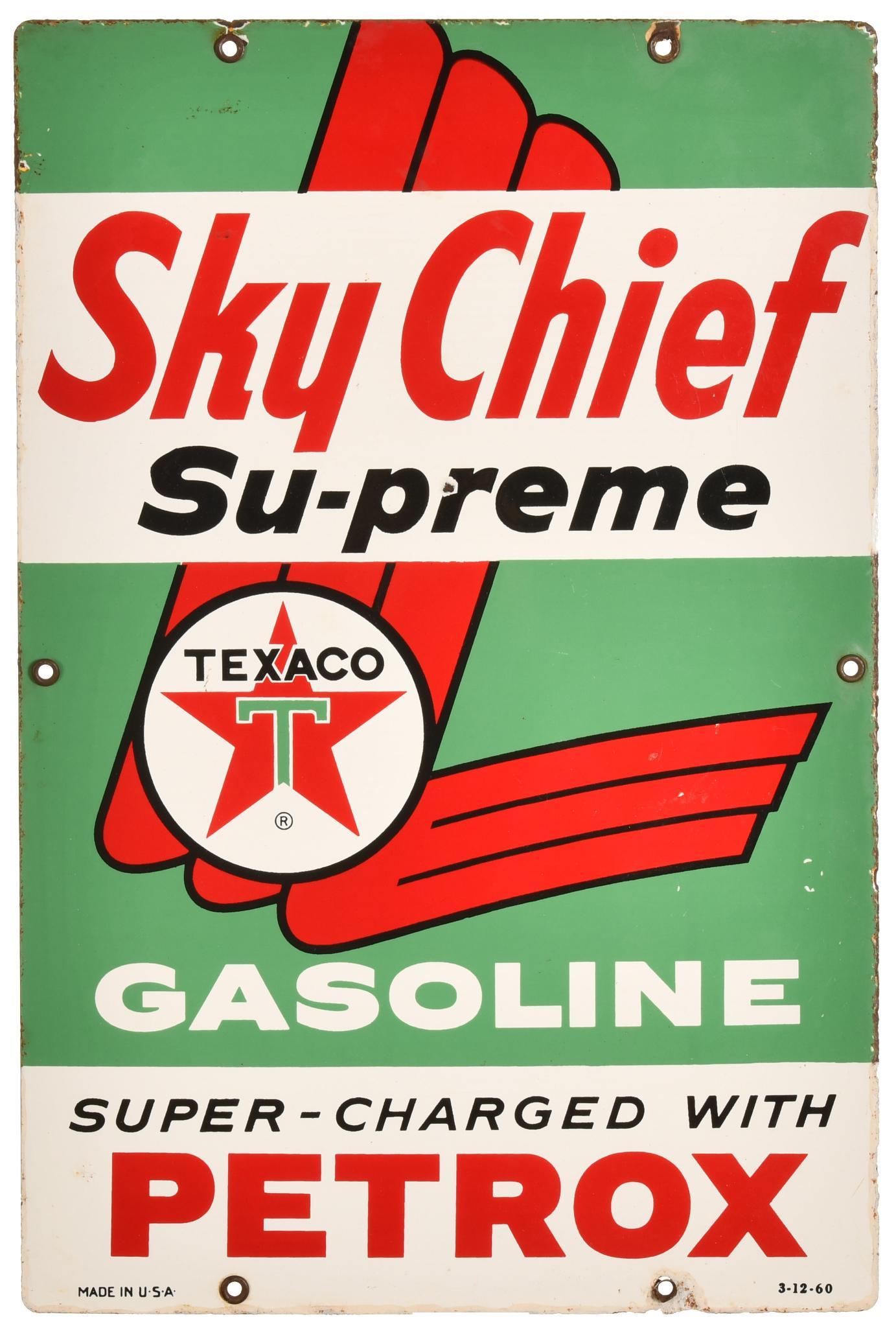 Texaco Sky Chief Petrox Pump Plate (1 of 2)