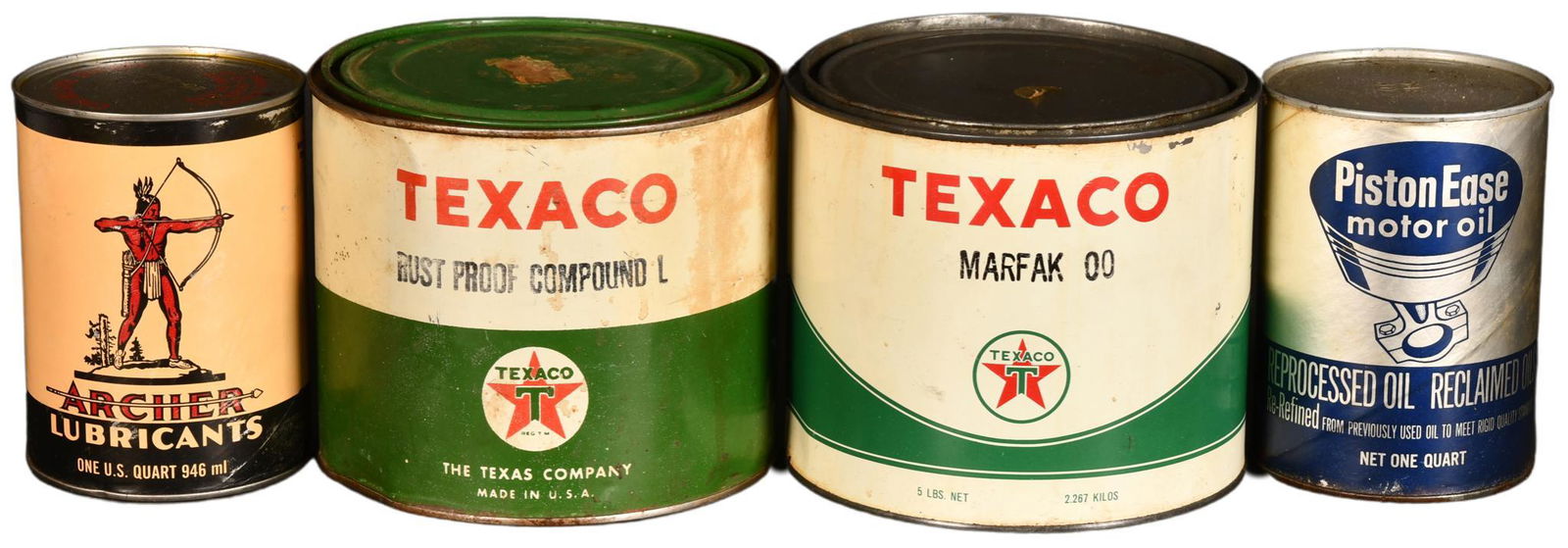 Lot of Oil and Grease Cans (1 of 2)