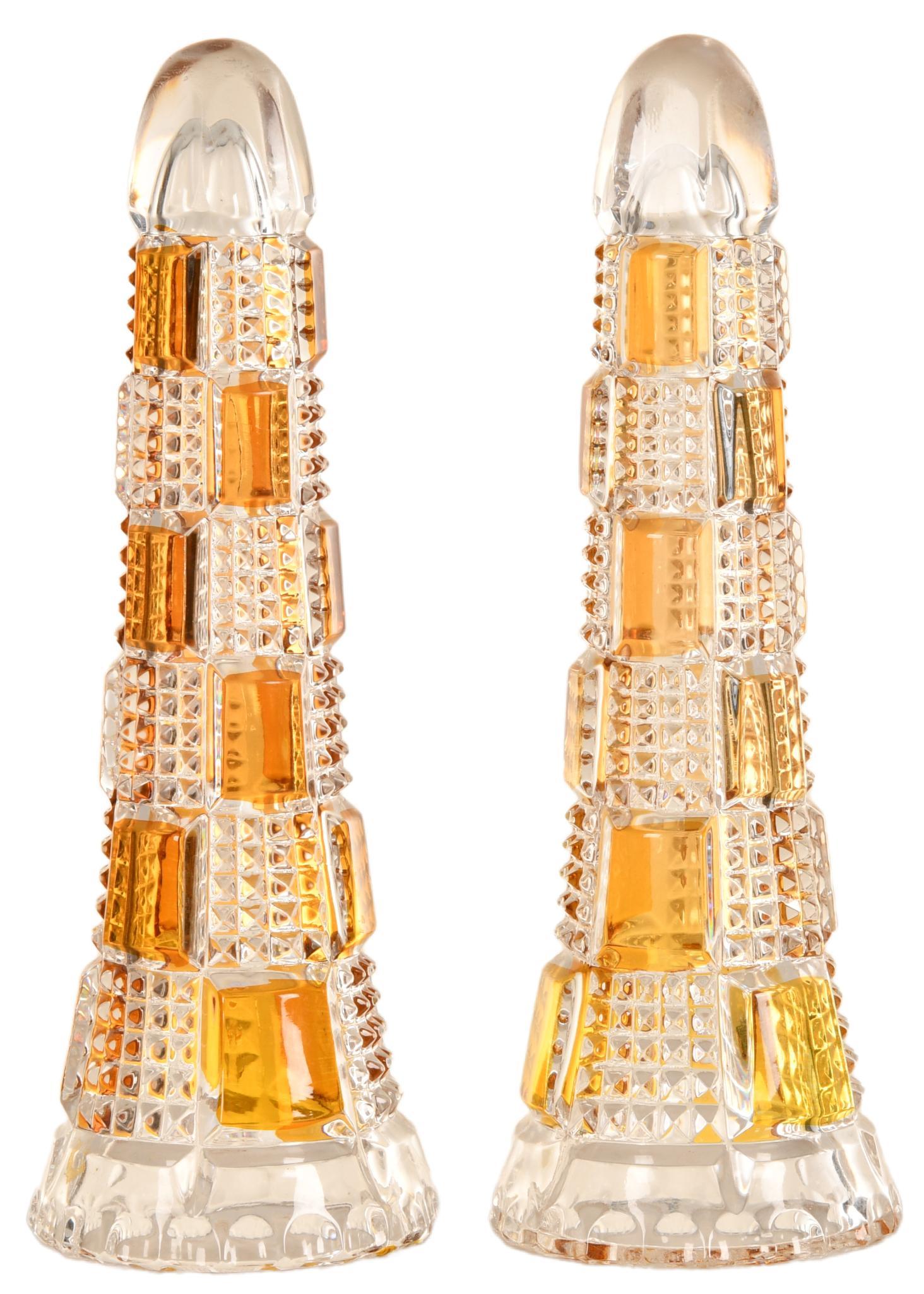 Set of 2 Early Hearse Vases (1 of 1)