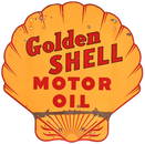 Golden Shell Motor Oil Sign