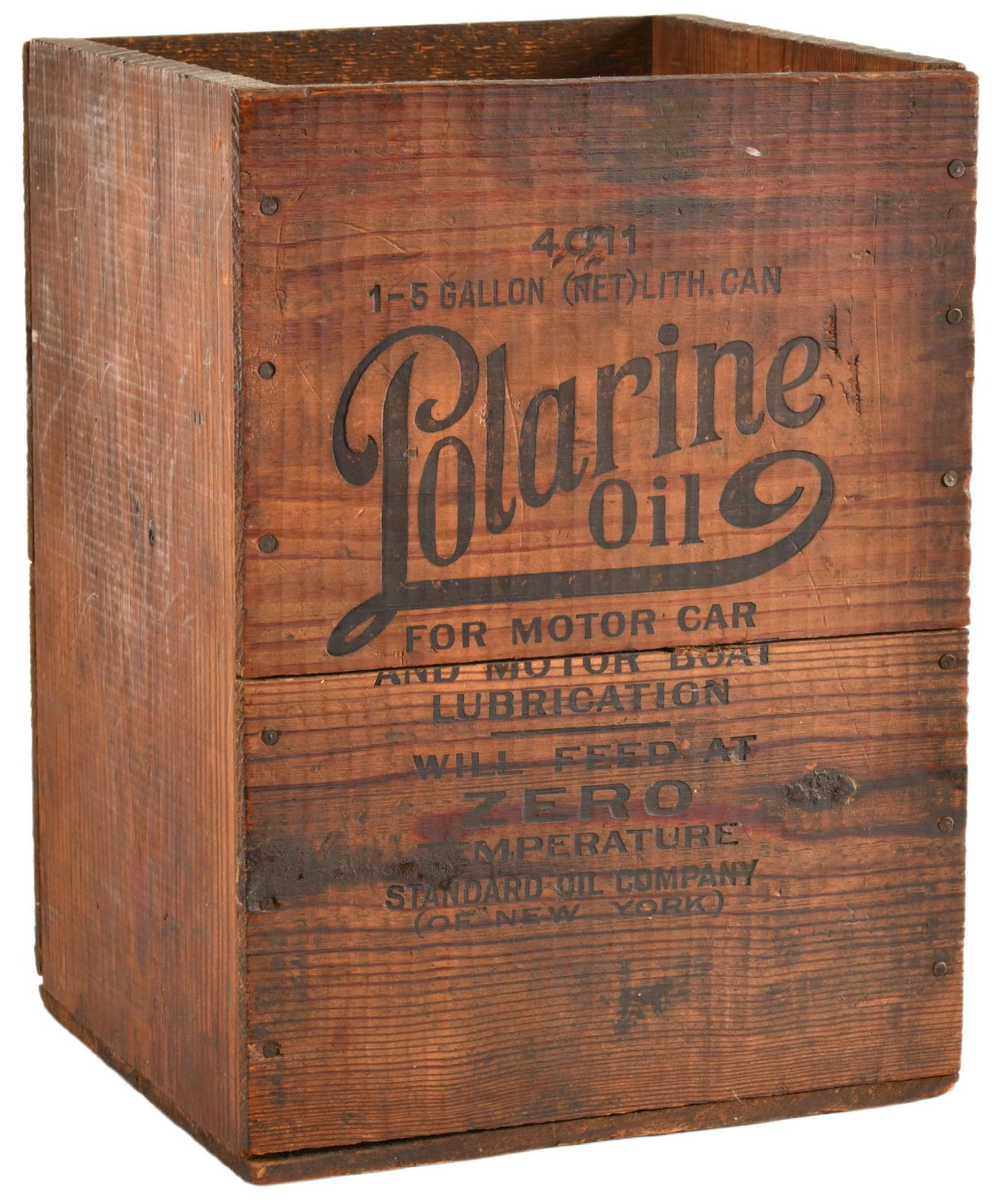 Polarine Oil Wooden Crate (1 of 2)