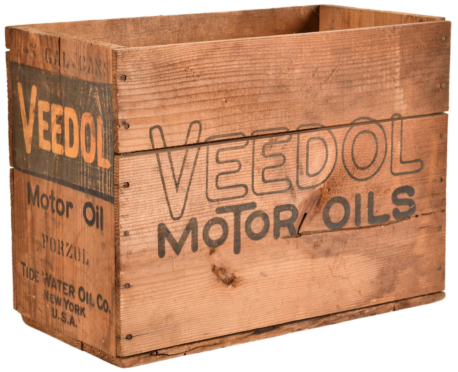 Veedol Motor Oil Wooden Crate (1 of 2)
