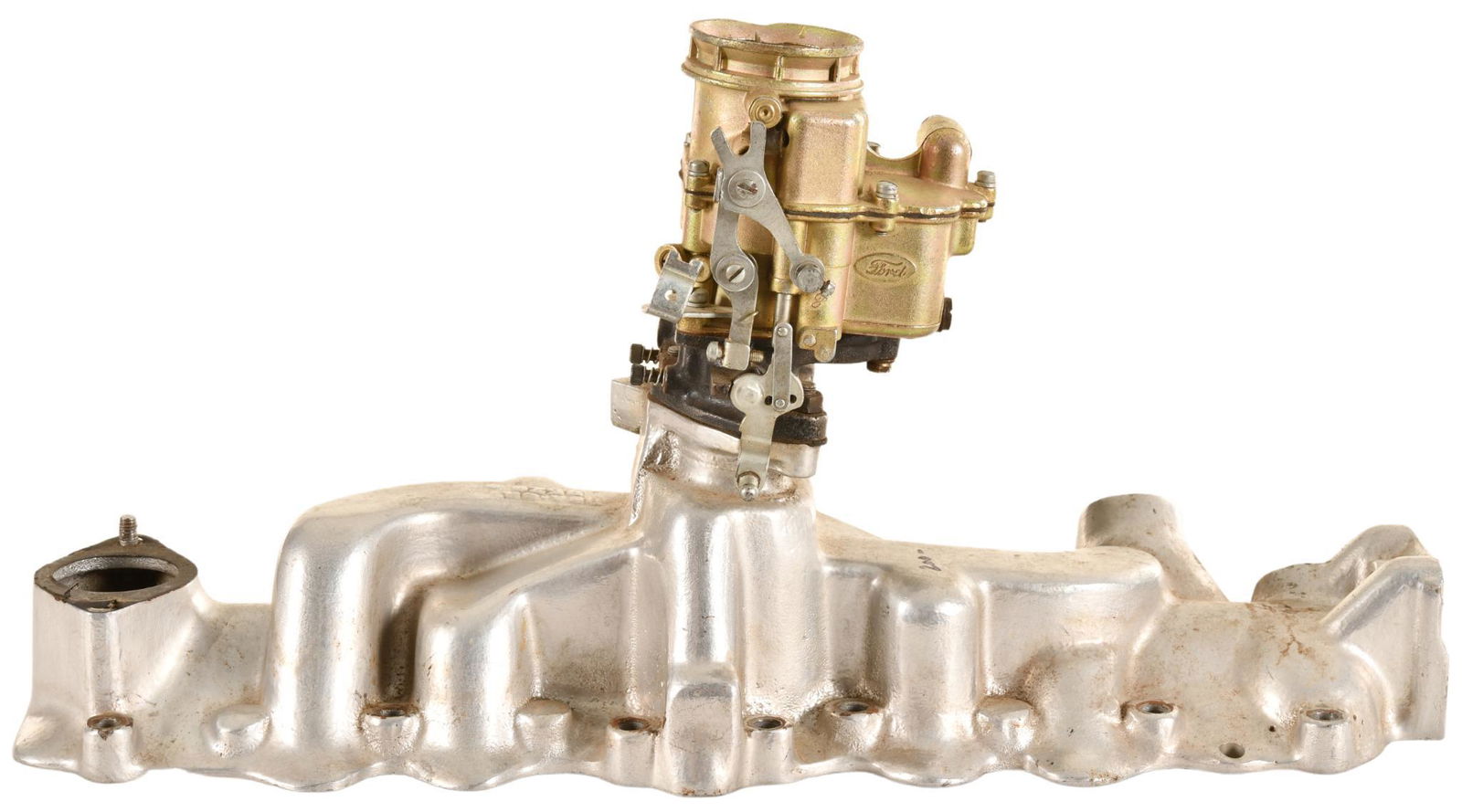 Early Ford Intake Manifold With Single Barrel Carburetor (1 of 5)