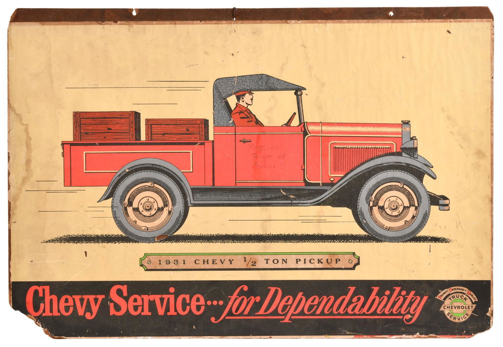 Chevy Service For Dependability Sign (1 of 2)