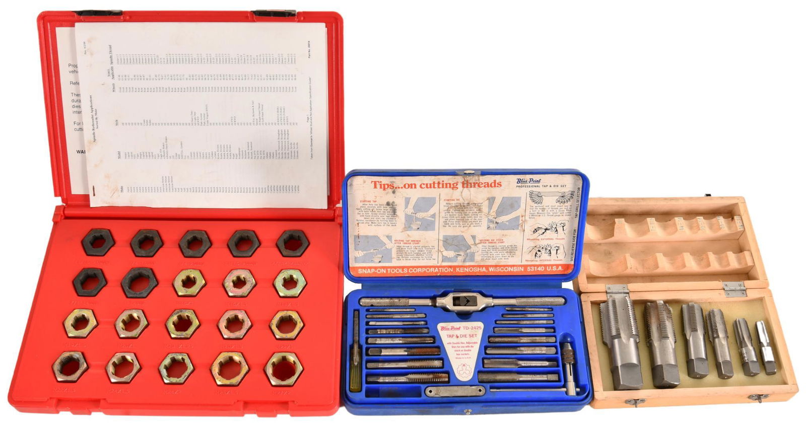 Lot of 3 Tap and Die Sets (1 of 1)