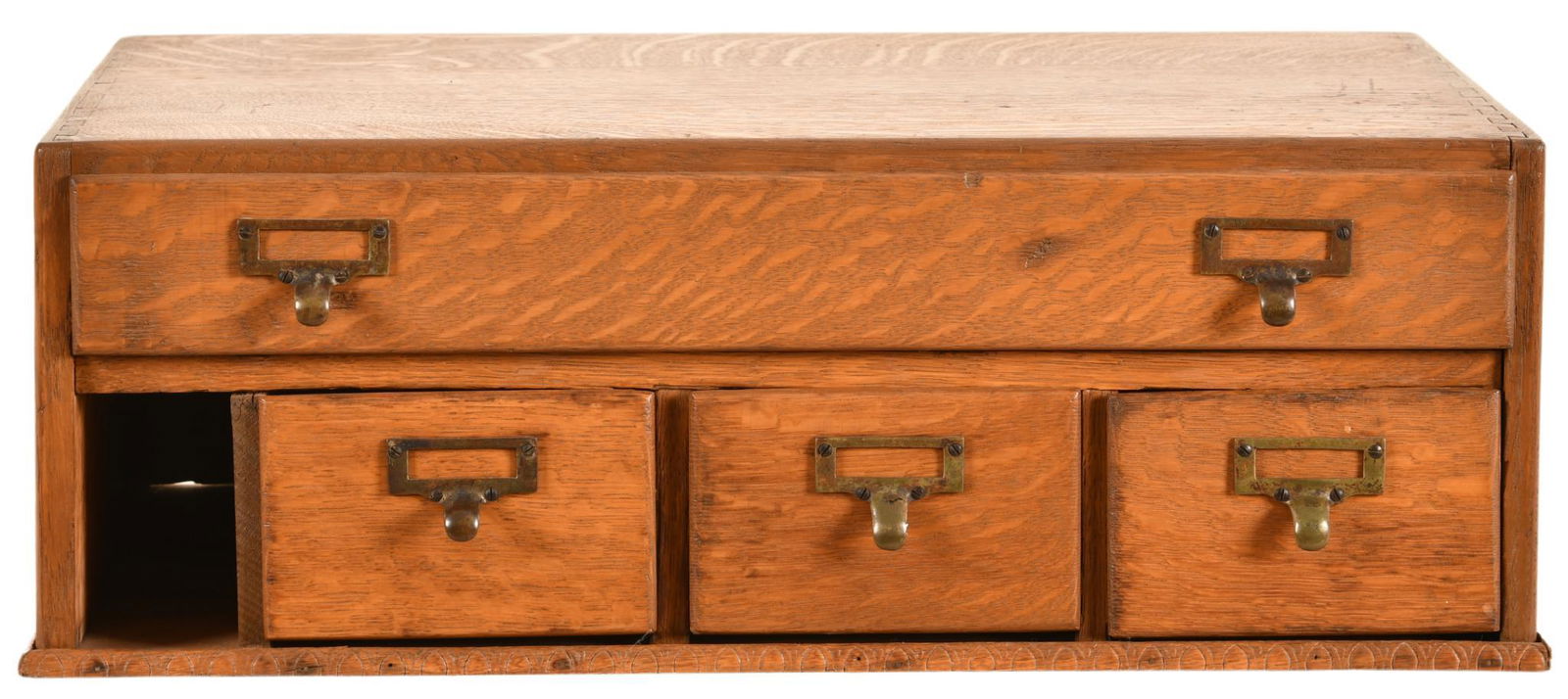 Small Oak Cabinet With Drawers (1 of 1)