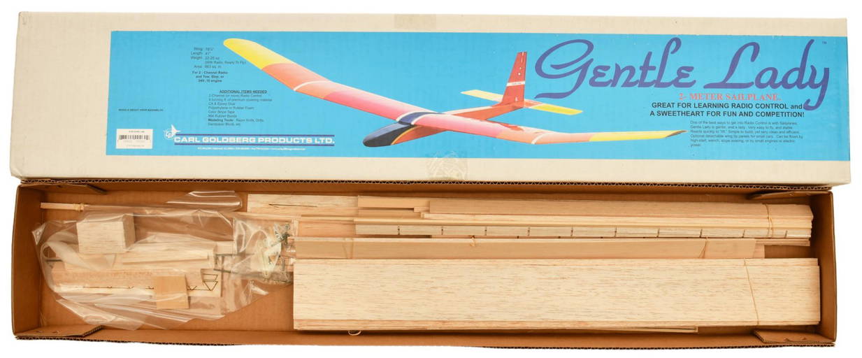 Gentle Lady 2 Meter R/c Sailplane Kit