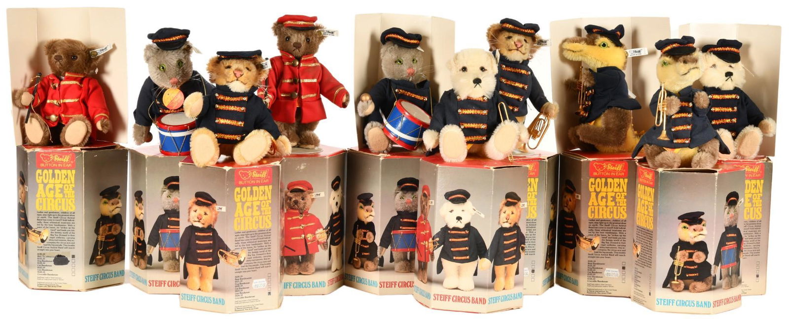 Lot of 10 Steiff Golden Age of The Circus Stuffed Animals (1 of 1)