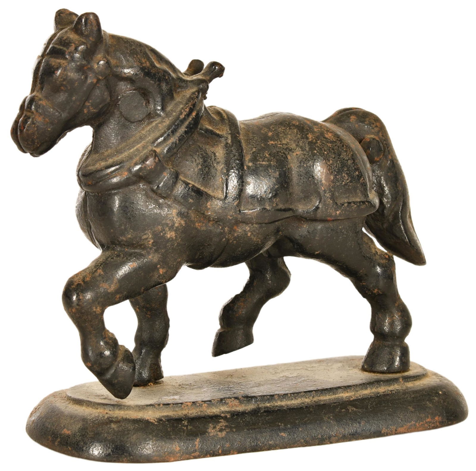 Cast Iron Horse Bookend: Good to very good condition, 6"
