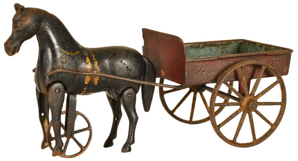 Cast Iron Horse Drawn Farm Cart Oct 21, 2022 Route 32 Auctions in IN