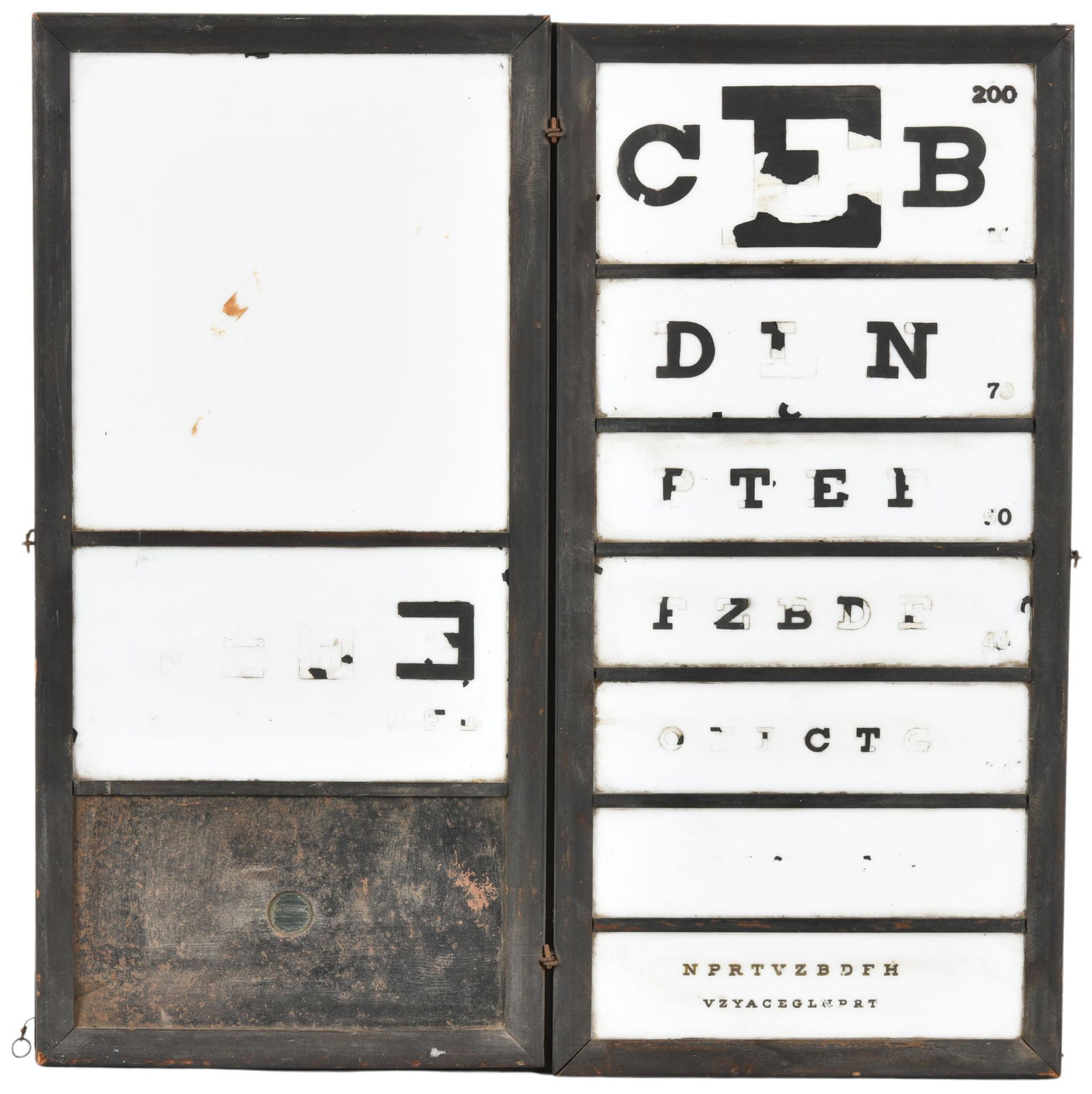 Early Lighted Eye Chart (1 of 2)