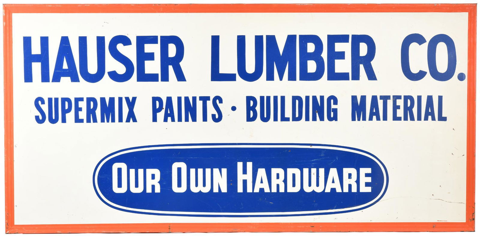 Large Hauser Lumber Co. Sign (1 of 4)
