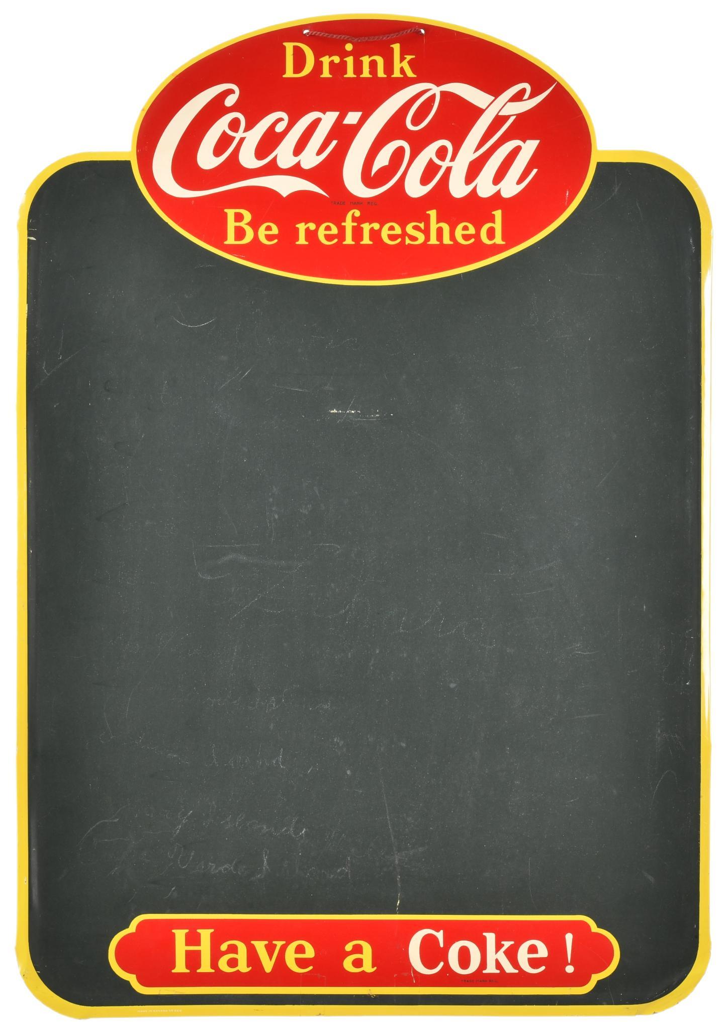 Drink Coca-Cola Be Refreshed Chalkboard Sign (1 of 2)