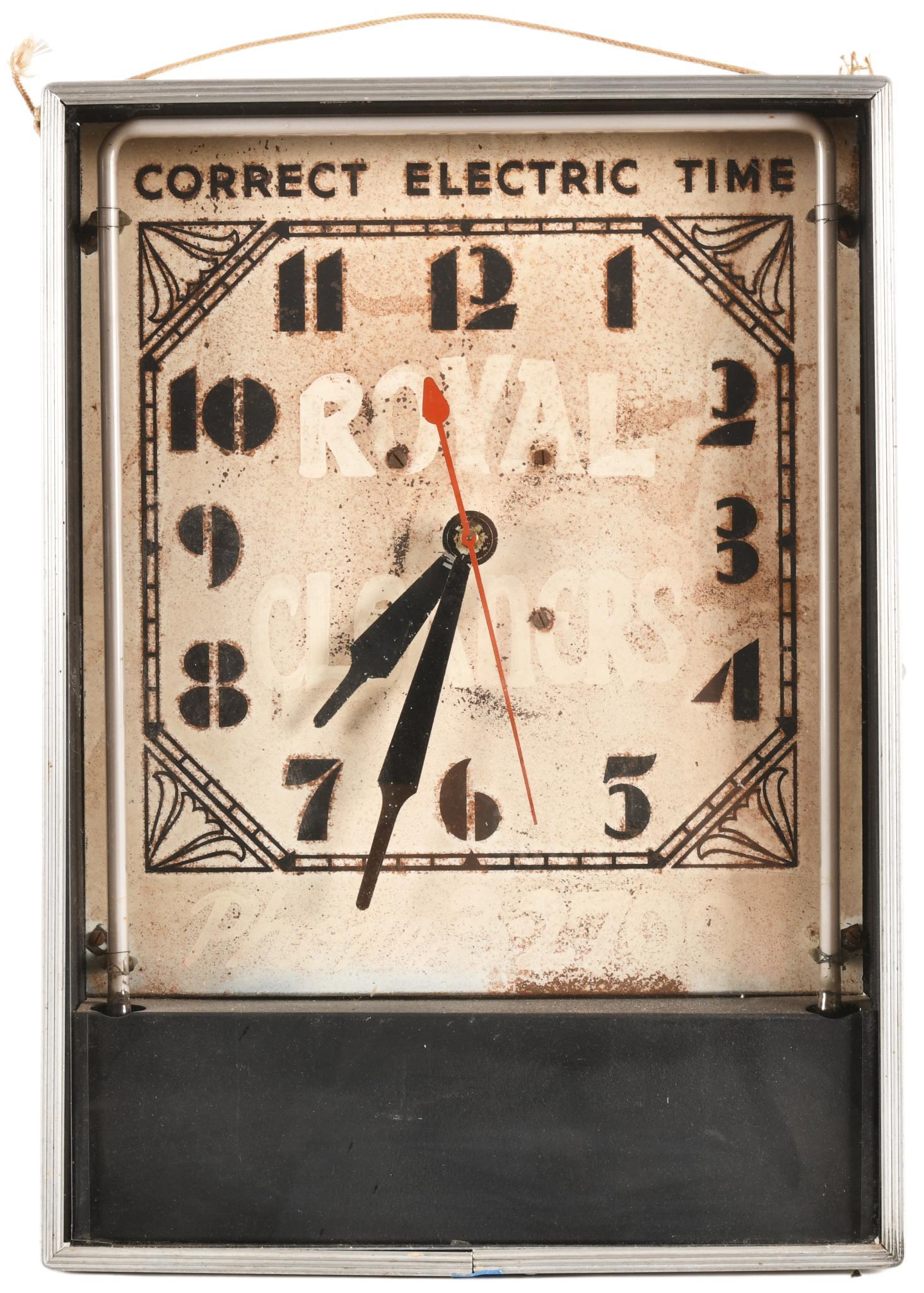 Royal Cleaners Neon Clock (1 of 3)