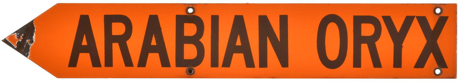 Arabian Oryx Directional Zoo Sign (1 of 2)