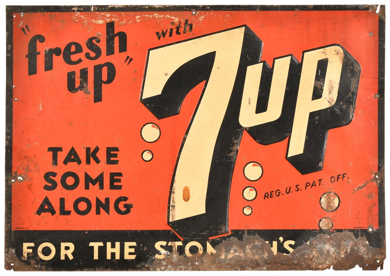 Fresh Up With 7 Up Sign (1 of 2)