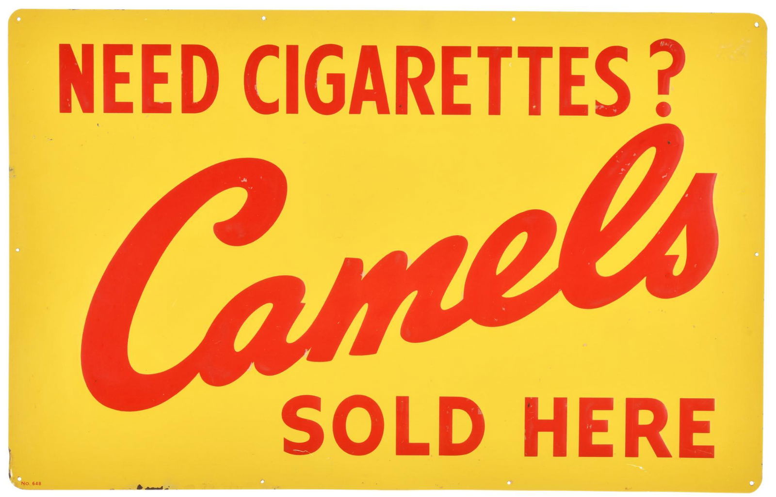 Need Cigarettes? Camels Sold Here Sign (1 of 2)