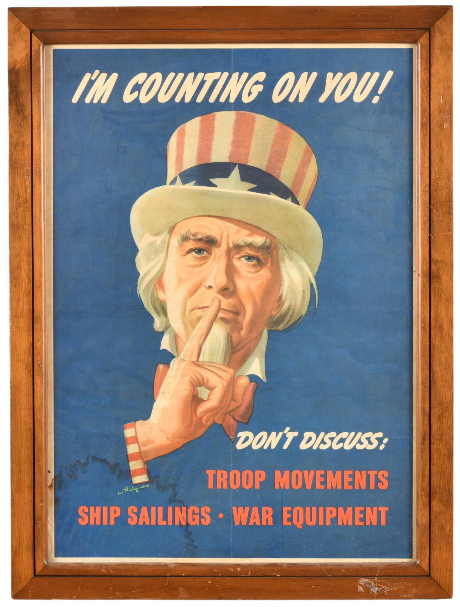 Uncle Sam I'm Counting On You Framed Poster (1 of 2)