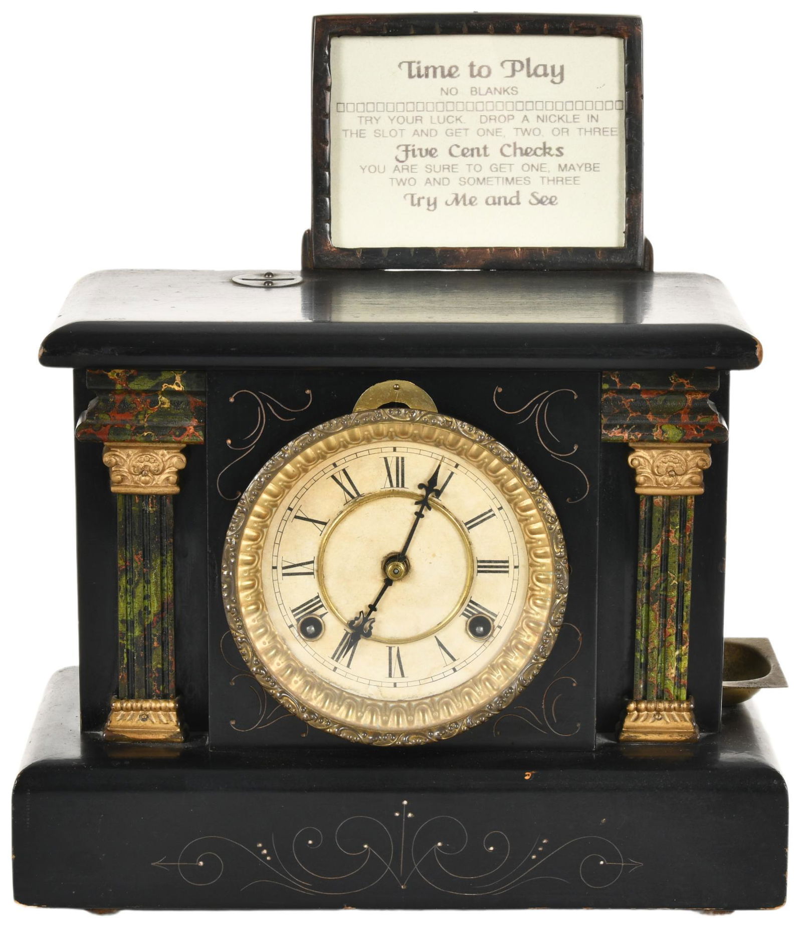 5 Cent Dixon Special Striking Clock Trade Stimulator (1 of 3)