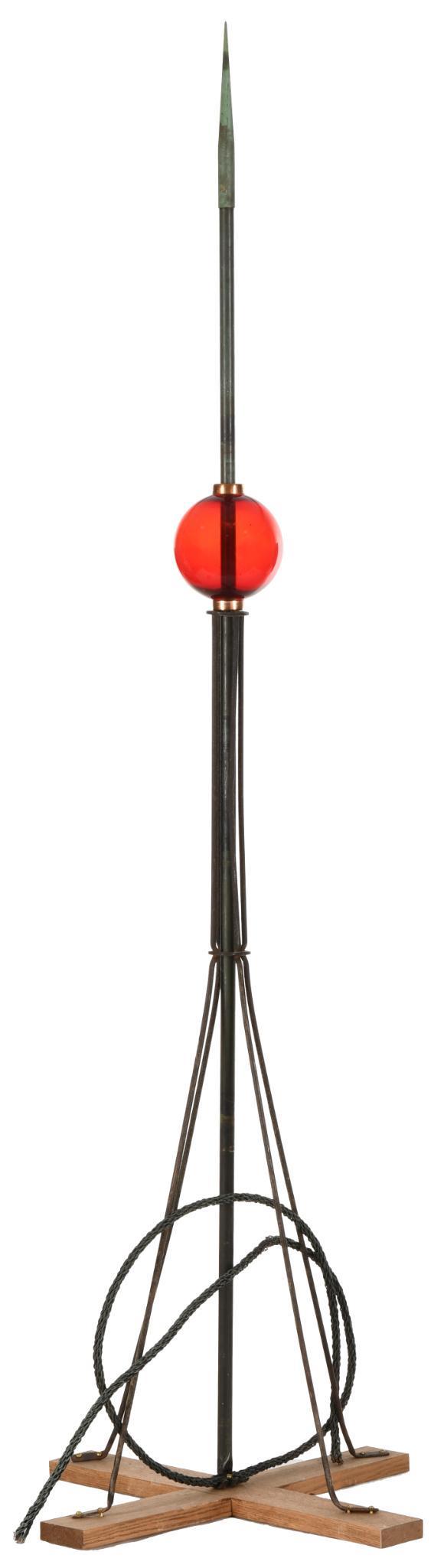 Smooth Red Ball Weathervane (1 of 2)