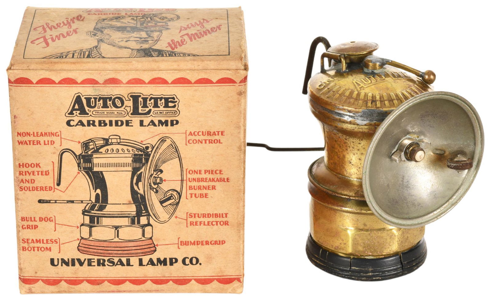 Auto Lite Carbide Lamp With Box (1 of 2)