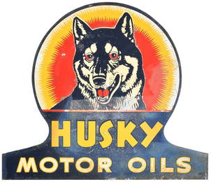 Husky Motor Oils Keyhole Sign