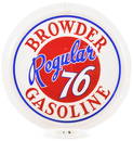 Browder Regular 76 Gasoline Gas Pump Globe NOS