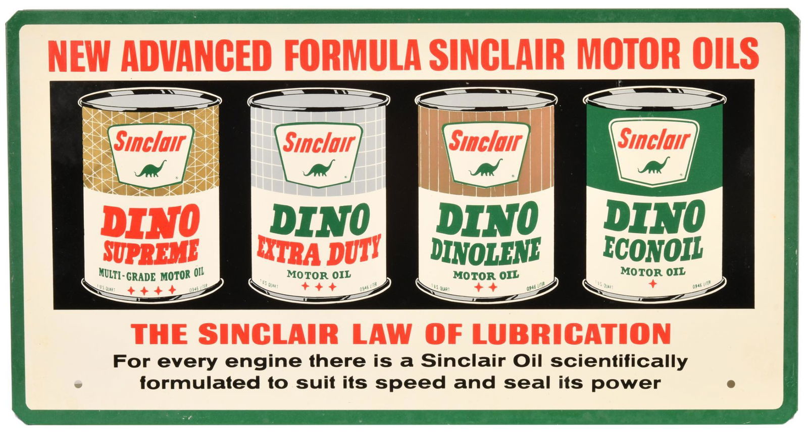 Sinclair Oil Rack Sign NOS (1 of 3)
