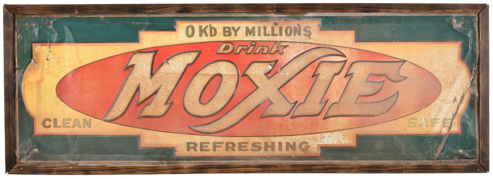 Drink Moxie Ok'd By Millions Horizontal Sign (1 of 2)