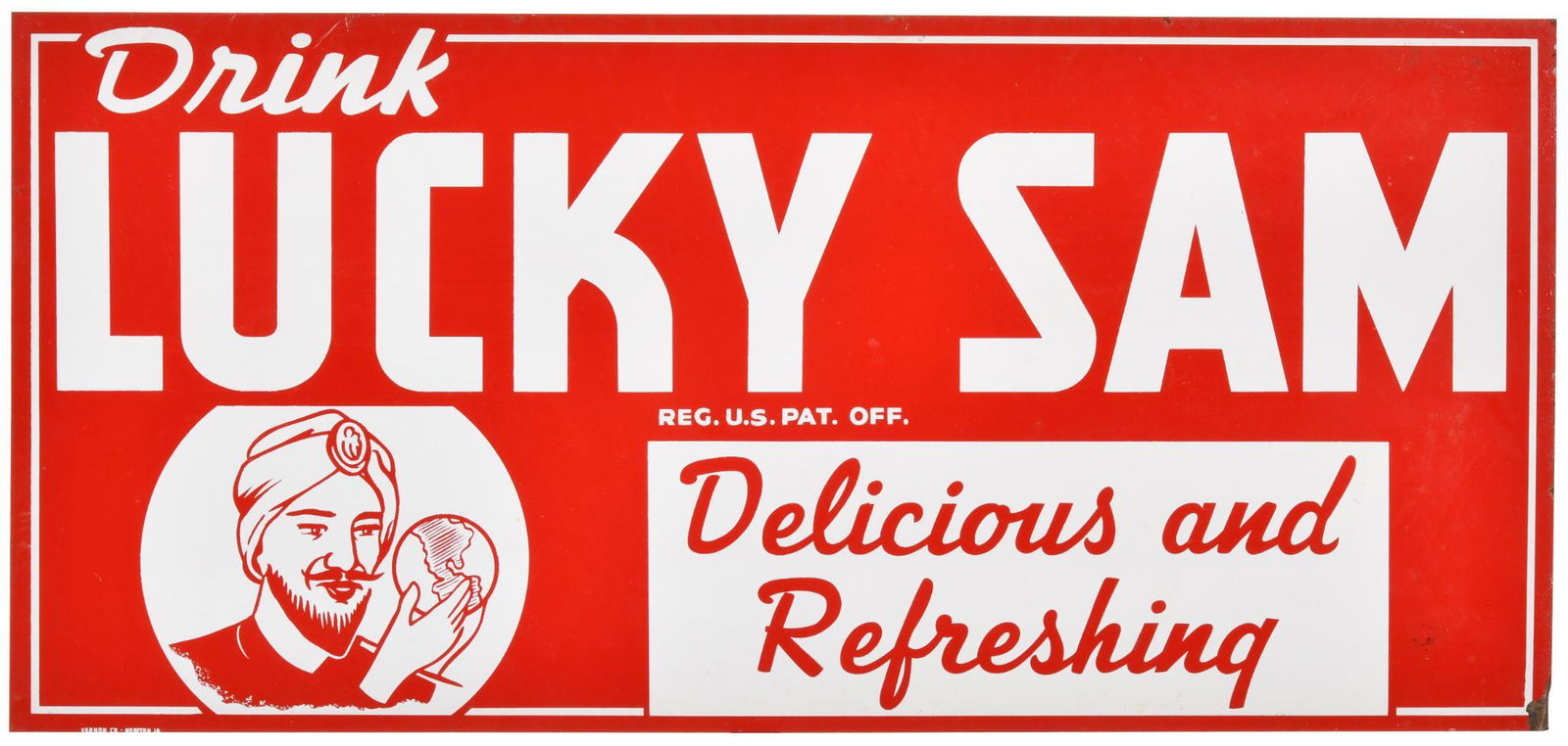 Drink Lucky Sam Delicious and Refreshing Sign (1 of 2)