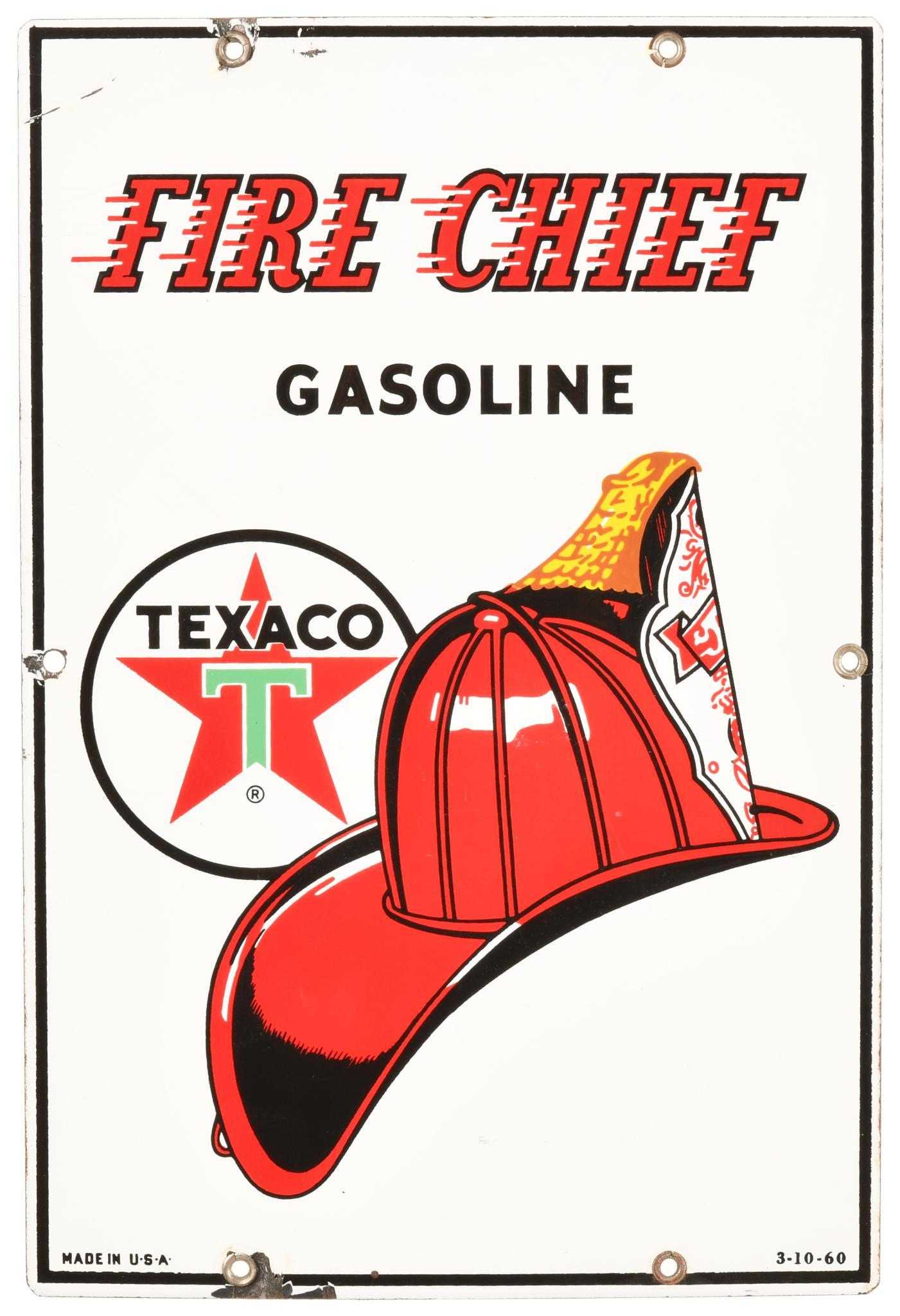 Texaco Fire Chief Gas Pump Plate (1 of 2)