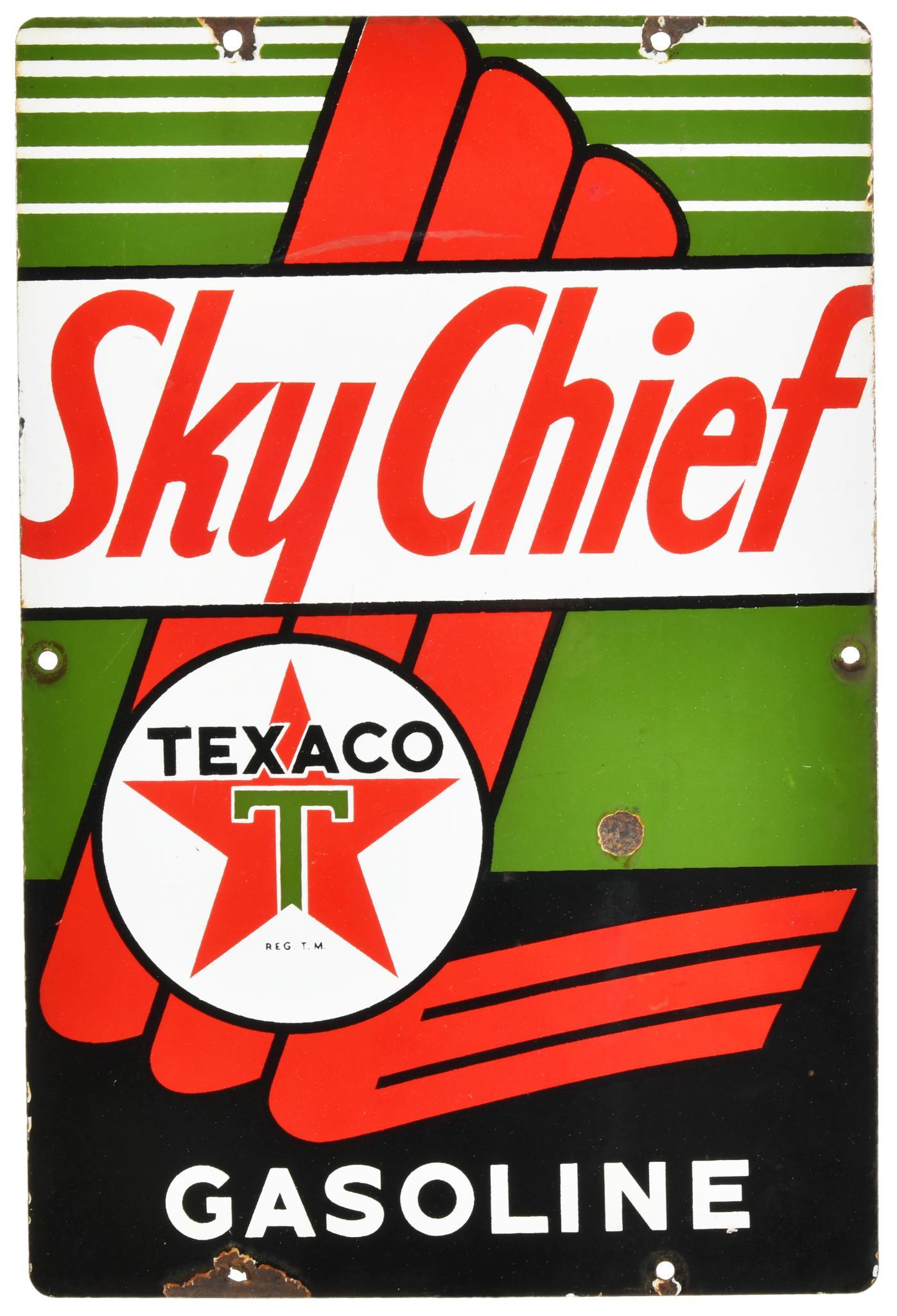 Texaco Sky Chief Gas Pump Plate (1 of 2)